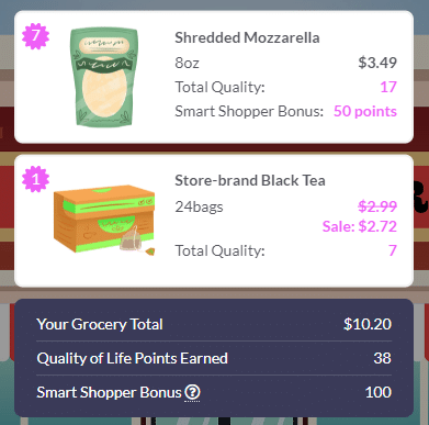 grocery scoring